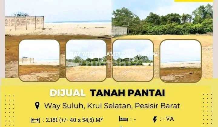 DIJUAL TANAH PANTAI DI WAY SULUH, KRUI SELATAN PESIBAR