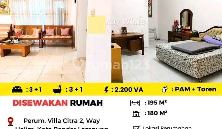 Dijual Rumah Berlokasi di Perum. Villa Citra 2, Way Halim, Bandar Lampung 1