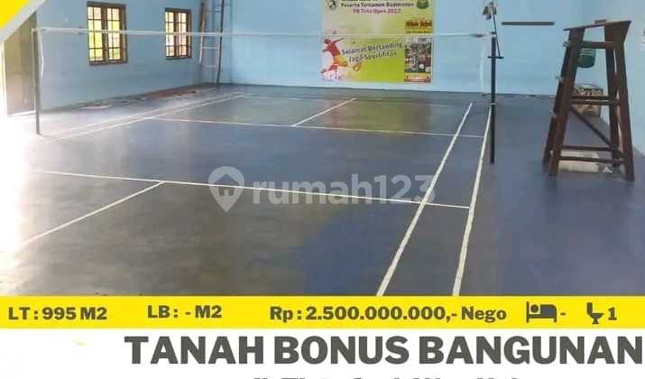 DIJUAL TANAH BONUS GEDUNG OLAHRAGA