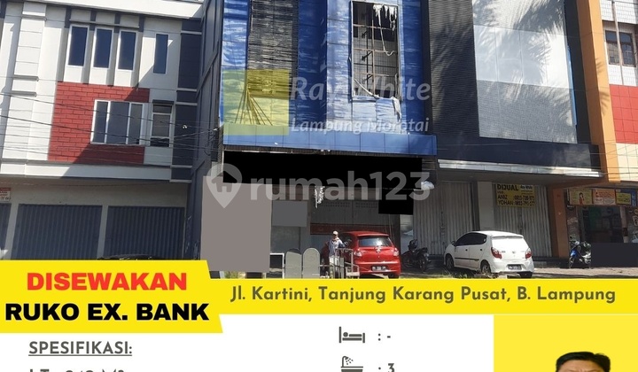 Disewakan Ruko eks Bank Siap Pakai 1