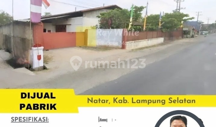 Dijual Pabrik+Gudang Natar, Lampung Selatan 1