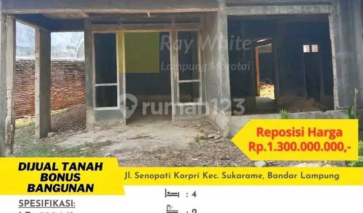 DIJUAL RUMAH DI KORPRI SUKARAME BD LAMPUNG