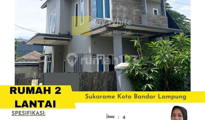 Rumah 2 lantai Dekat Kampus UIN Raden Intan Lampung dijual cepat