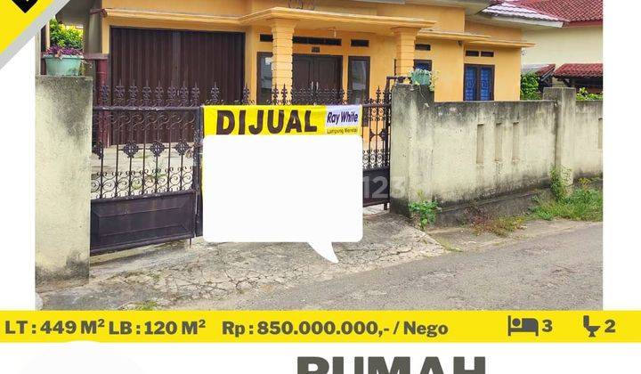 Rumah  Pulau Legundi Sukarame Dijual Cepat