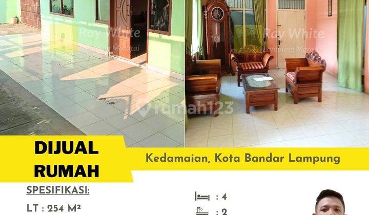 rumah 254 m2 kedamaian bandar lampung 1