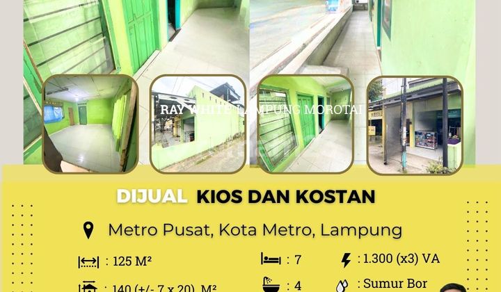 rumah kosan murah metro pusat 1