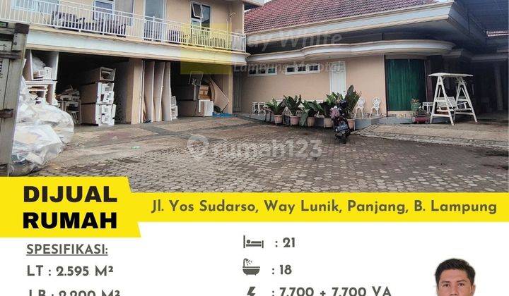 dijual rumah di yos sudarso way lunik 1