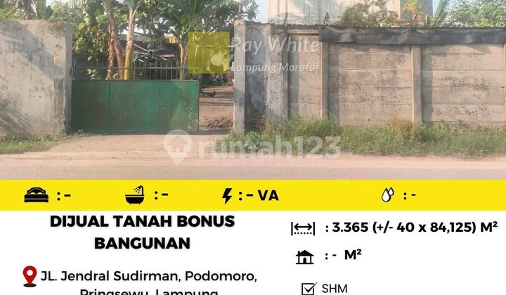 Cheap Land and Buildings in Pringsewu 1