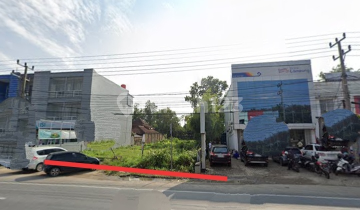 Tanah kosong ukuran 1.460 meter ( 16 x 92 ) dijalan Raya Jalur dua Lintas Sumatera pasar Natar desa Merak Batin Natar, Lampung Selatan (Lampung)