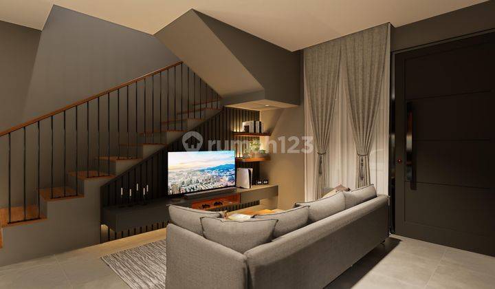 New 2-storey house ready to live in, fully furnished in Renon Denpasar 2