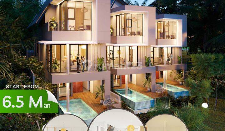 Villa Mewah Riverside One Gate System Dekat Pantai Cemagi Canggu 1