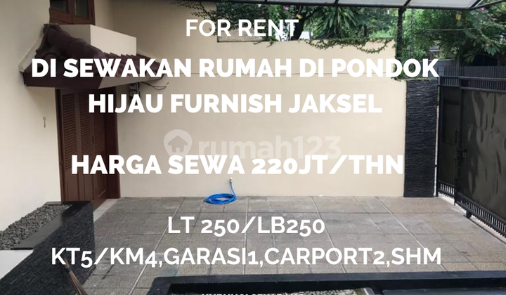 Di Sewakan.rumah Siap.huni Furnish Di.jln.pondok.hijau Kebayoran Lama Jaksel Di Sewakan.rumah Siap.huni Furnish Di.jln.pondok.hijau Kebayoran Lama Jaksel