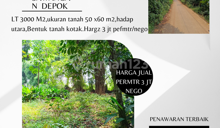 For Sale. Ready-to-build Plot of Land in Sawangan, Depok. For Sale. Ready-to-build Plot of Land in Sawangan, Depok.