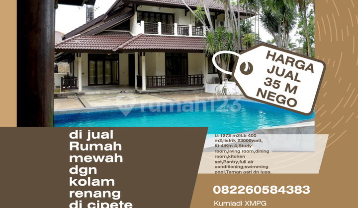 Di Jual Rumah Mewah Dgn ******** di Cipete Selatan;,Cilandak.