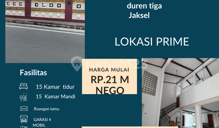 Turun Harga Jual Rumah Kosan Di.duren Tiga Jakarta Selatan