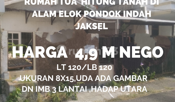 Rumah Tua Hitung Tanah Aja Di Alam Elok Pondok Indah Jaksel