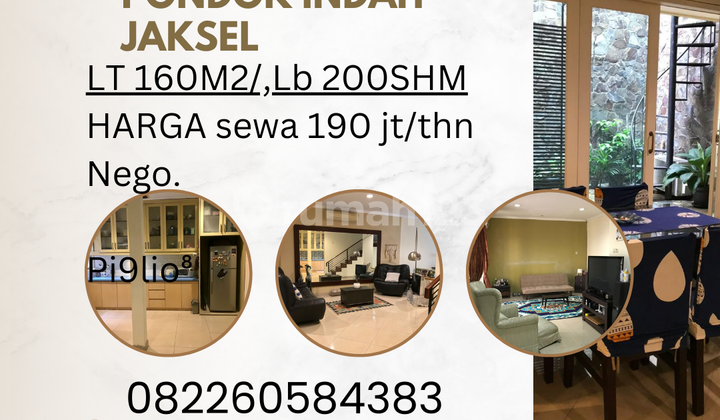 Di Sewakan Rumah di Kartika Alam Pondok.indah Jaksel