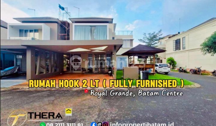 Dijual Rumah Hook Fully Furnished di Perumahan Royal Grande, Jl. Raja H. Fisabilillah, Teluk Tering, Batam Kota, Kota Batam, Kepulauan Riau, Indonesia, 29461, Batam Centre