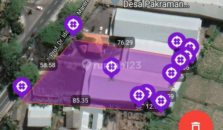 Gudang dan kantor luas di ketewel jalan utama IB Mantra 8