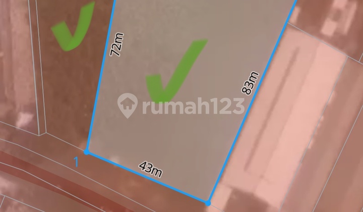 Land on the main West Teuku Umar road near Seminyak Land on the main West Teuku Umar road near Seminyak