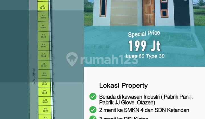 Rumah Minimalis Hanya 199jt Dalam Cluster Di Klaten Utara Siap Dicicil 1