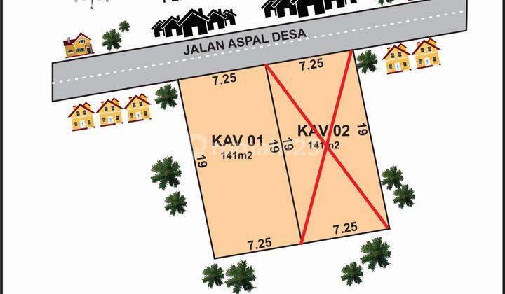 Jual Tanah Pekarangan Murah Dekat Stadion Trikoyo Klaten Legalitas SHM 1