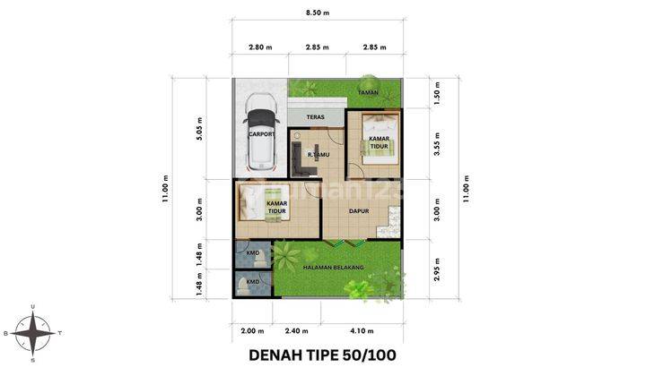 Jual Rumah Minimalis Elegan Dekat Candi Prambanan Cuma 300 Juta Type Luas 50 100m2 2