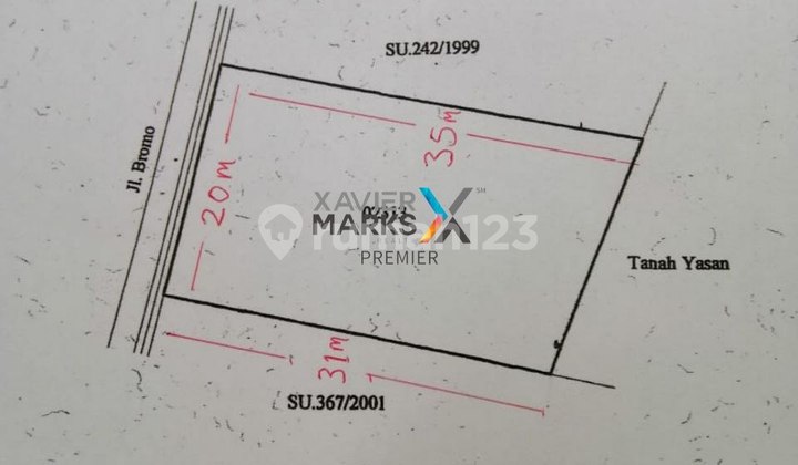 Dijual Rumah Hitung Tanah Luas 665 di Jl. Bromo Malang 12