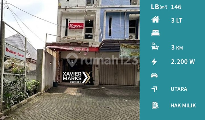 Ruko 3 Lantai Cocok Semua Usaha di Jl Dr Sutomo Malang 1