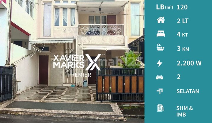 Villa Furnish 2 Lantai Bangunan Terawat di Pesanggrahan Batu