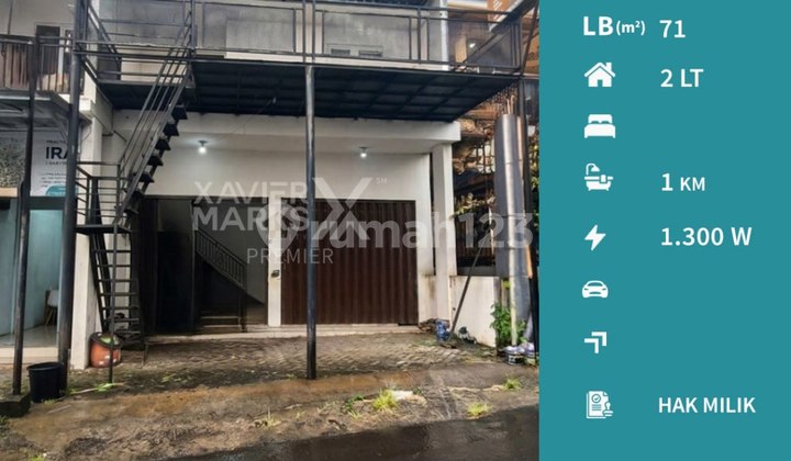 2-Storey Shop House Near Campus in Tirtojoyo, Malang. 1