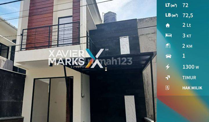 Rumah Baru Gress Minimalis 2 Lantai di Dinoyo Malang 1