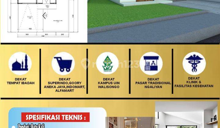 Rumah baru di bringin permata bringin garden ngaliyan lokasi asri 2