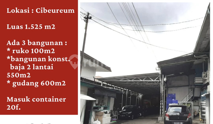 Jual Murah Bawah Njop Eks Pabrik Cibeureum Bandung  Pabrik di Cibeureum, Cibeureum 2