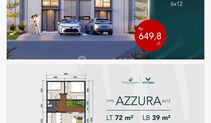 Rumah Dp 2,5 Jt. Full Fasilitas Di Tengah Kota Gowa. Citra Garden 2