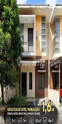 RUMAH 2 LANTAI DI BOULEVARD MAKASSAR. 3+1 KAMAR. UKURAN 7x13. 1