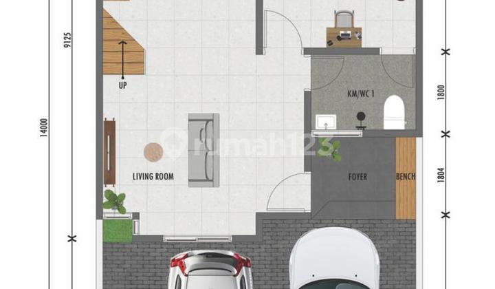 Contemporary Modern House Design with Wide Road Row in BSD Tangerang 2