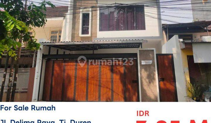 Dijual Rumah Di Jl.delima Raya, Kelurahan Tanjung Duren Selatan, Kecamatan Grogol Petamburan, Kota Jakarta Barat, Daerah Khusus Jakarta 1