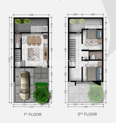 Rumah 2 Lantai Dekat Stasiun Mrt Catha Rempoa 2