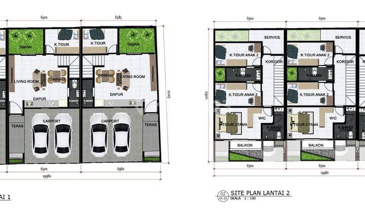 Dijual rumah baru Mertilang Bintaro 2