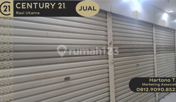 DIJUAL KIOS GANDENG 3 DI LANTAI DASAR PROYEK SENEN JAKARTA PUSAT 1