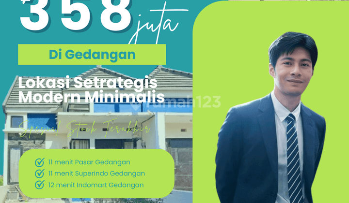 Rumah Modern Minimalis Siap Huni 1 Bulanan di Gedangan Sidoarjo 1