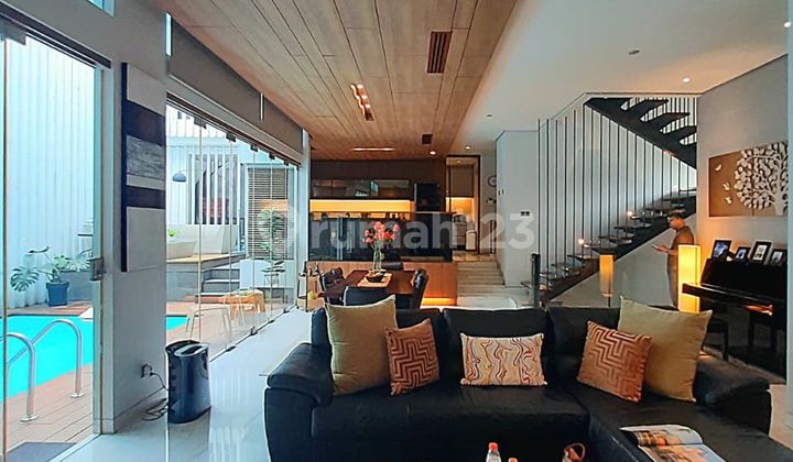 For Sale Modern Tropical House in Bintaro Fully Furnished With Pool