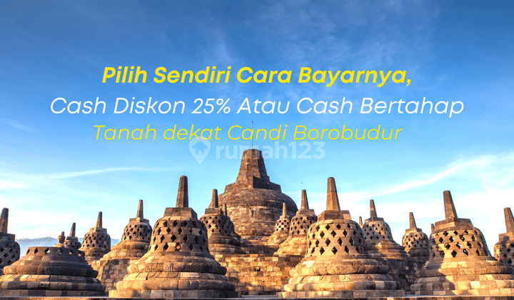 Tanah di Borobudur, Magelang, Mangku Jalan Aspal, SHM 1