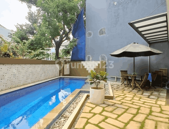 Rumah Hook Full Furnished Ada Swimming Pool Di Bintaro 6513 2