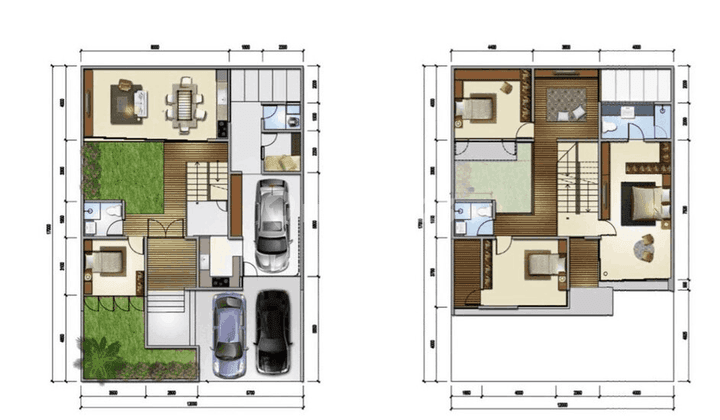 Rumah Asri  2 Lt Mezzani Kebayoran Distric Bintaro Jaya CPA3 4361 2