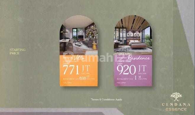 Wow tanpa DP dapat Rumah 2 Lantai hanya di Cendana essence  2