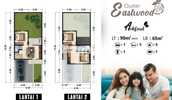 Cluster House Type Ashford 6x15 2