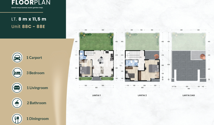 Komplek Eiffel Suite Tipe 8x11 2