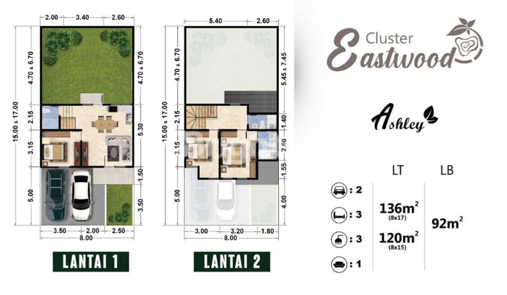 Ashley Type Cluster Home 8x17 2